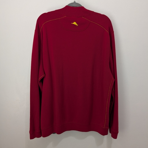 Tommy Bahama Reversible Tall Red Men's Longsleeve Shirts Top Size XL - Picture 2 of 8